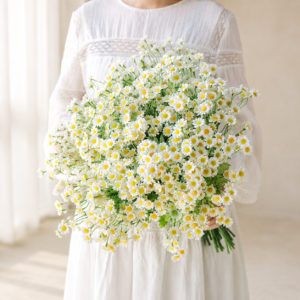 Faux Chamomile Daisy Stems | Wildflower Spray for Wedding & Home