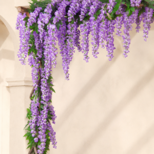 Hanging Artificial Wisteria Garland | Faux Silk Rattan Vine