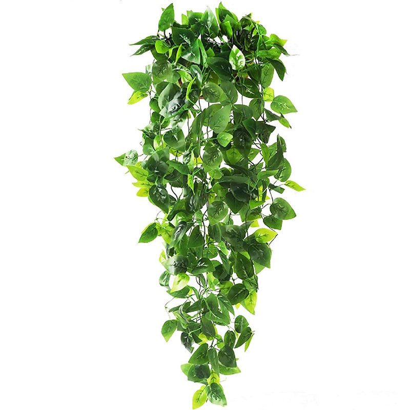 Artificial Hanging Monstera & Fern Vines | Faux Persian Grass Rattan for Wall Decor - Image 5