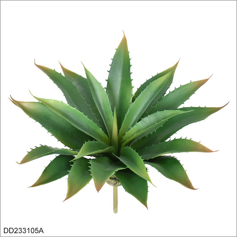 Wholesale Potted Artificial Aloe Vera Plant | 21-Leaf Faux Succulent - Image 4